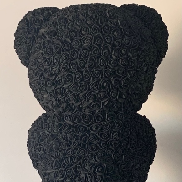 60cm Rose Bear - Black - Picture 4 of 4